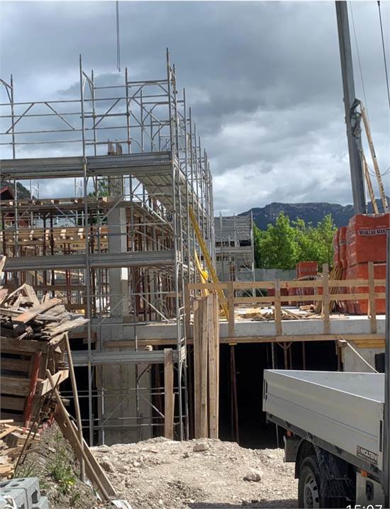 foto del cantiere Le Baite del 27.5.25